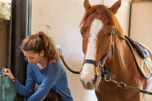 girl and horse