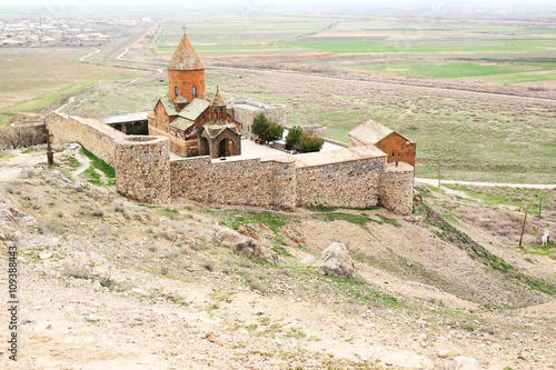 Ancient monastery Khor Virap in Armenia