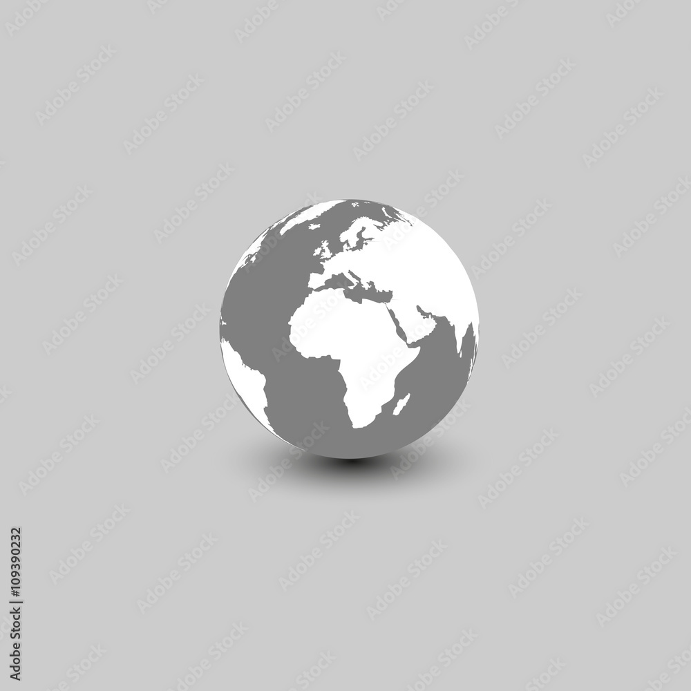 World Icon. Vector illustration. World Icon. Vector illustration.