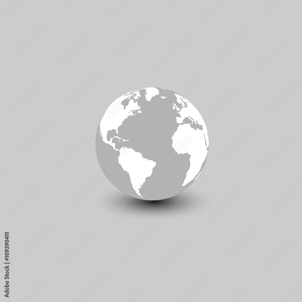 World Icon. Vector illustration. World Icon. Vector illustration.
