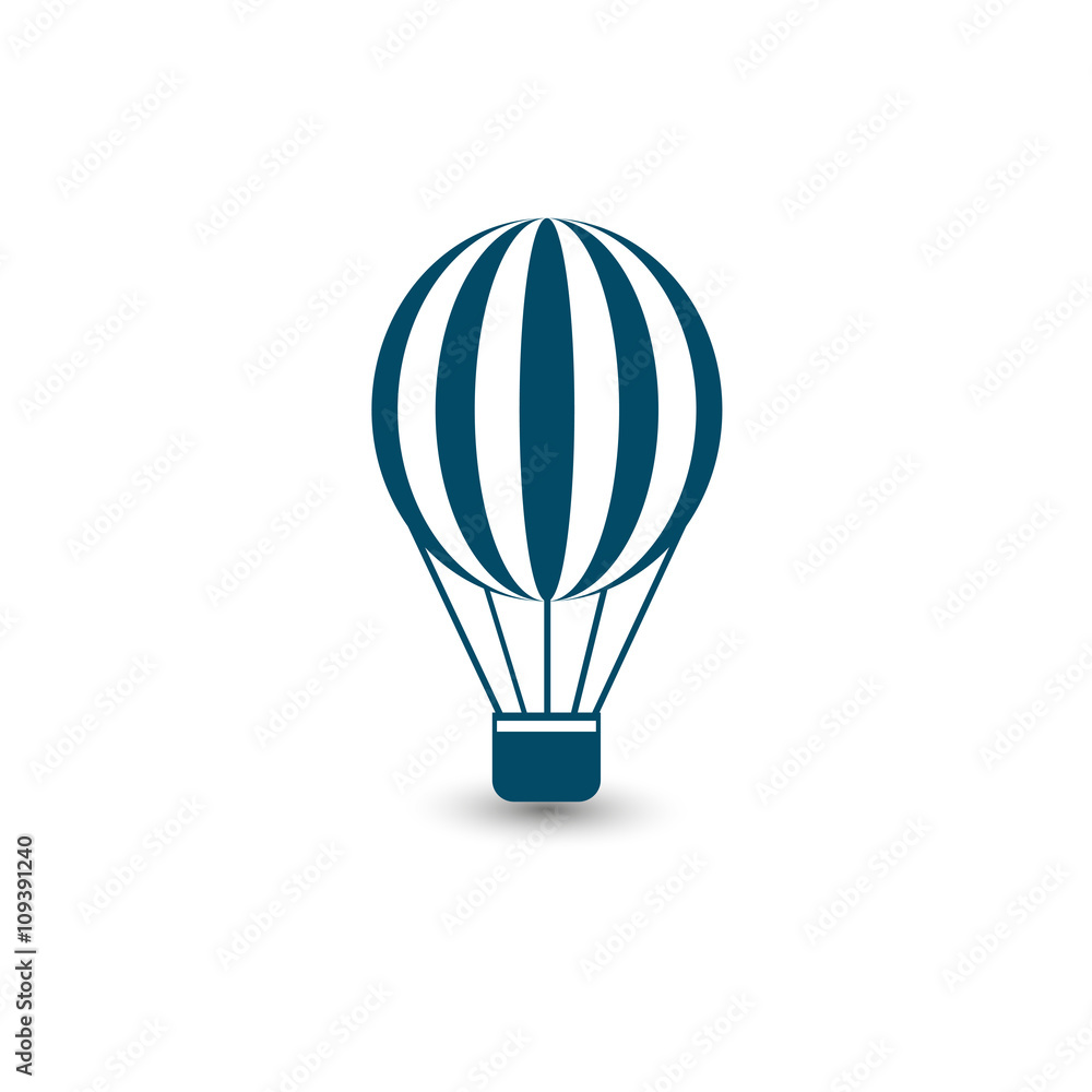 Flat air balloon icon. Vector illustration.
Flat air balloon icon. Vector illustration.