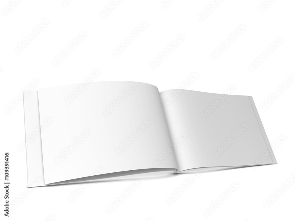 Open magazine or brochure Open magazine or brochure
