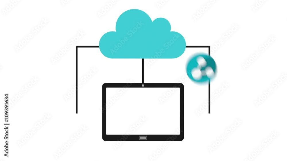 cloud computing design, video animation cloud computing design, video animation