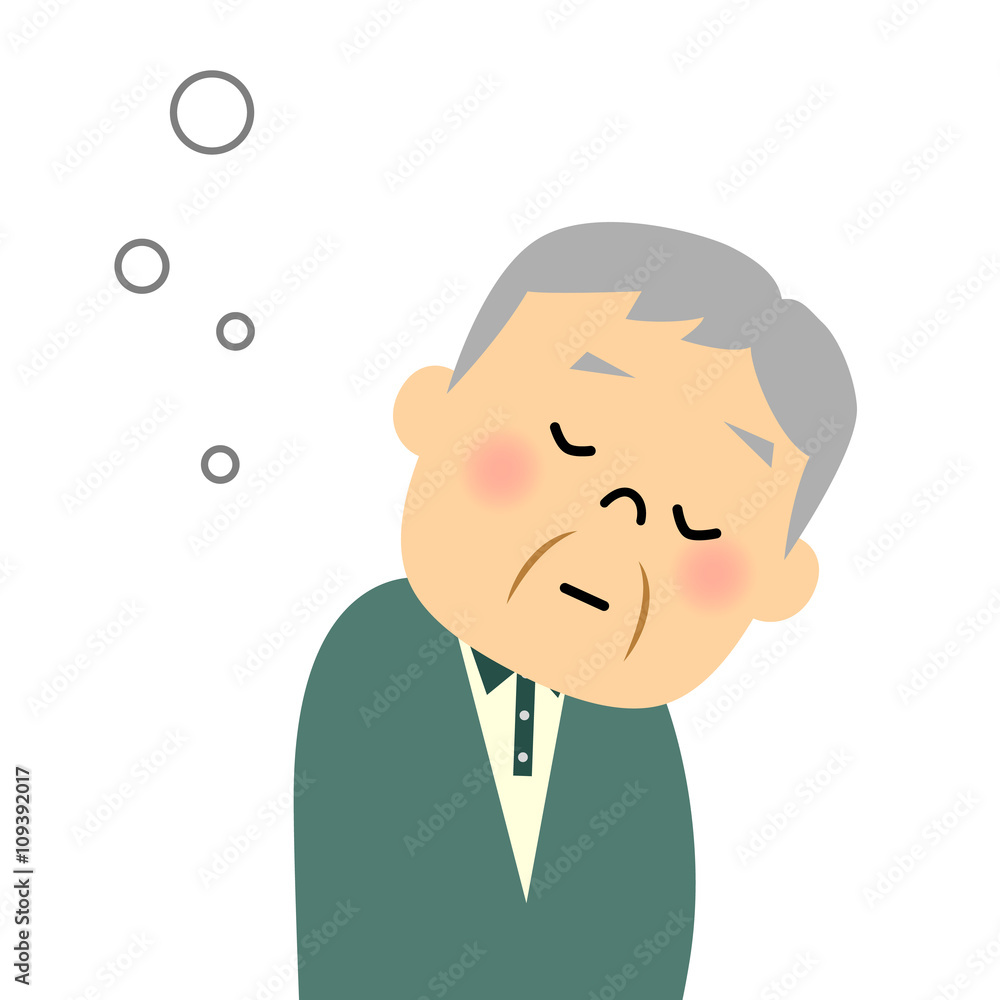 シニア おじいちゃん うとうと シニア おじいちゃん うとうと