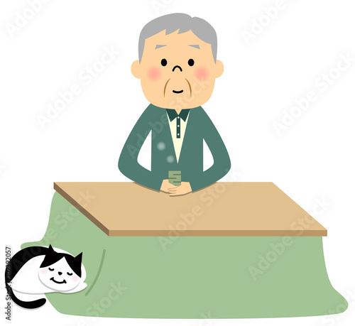 シニア おじいちゃん ティータイム