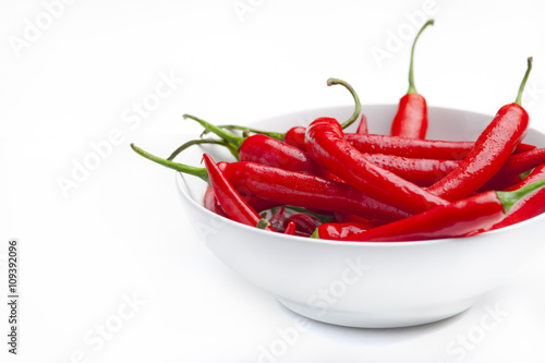 Red Hot Chilli Peppers in a Bowl