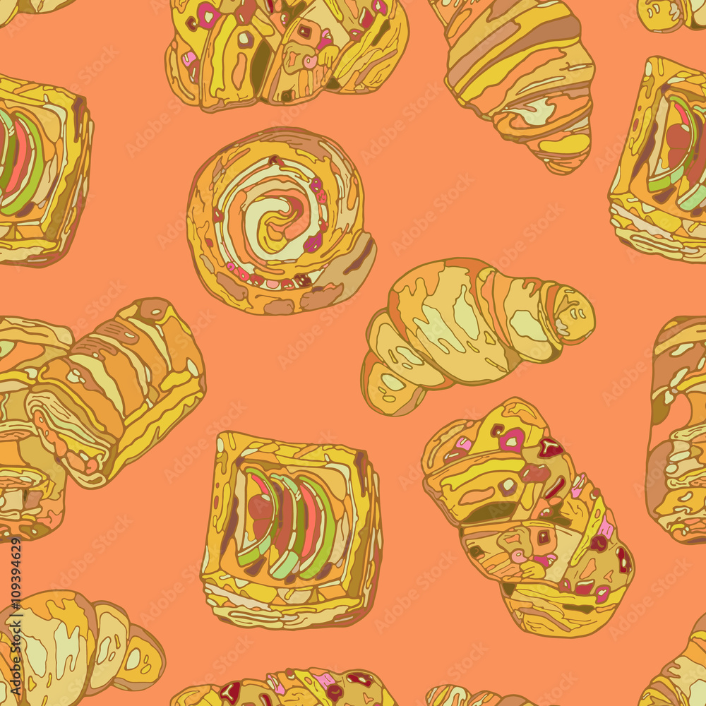 SweetCookies. Seamless pattern.