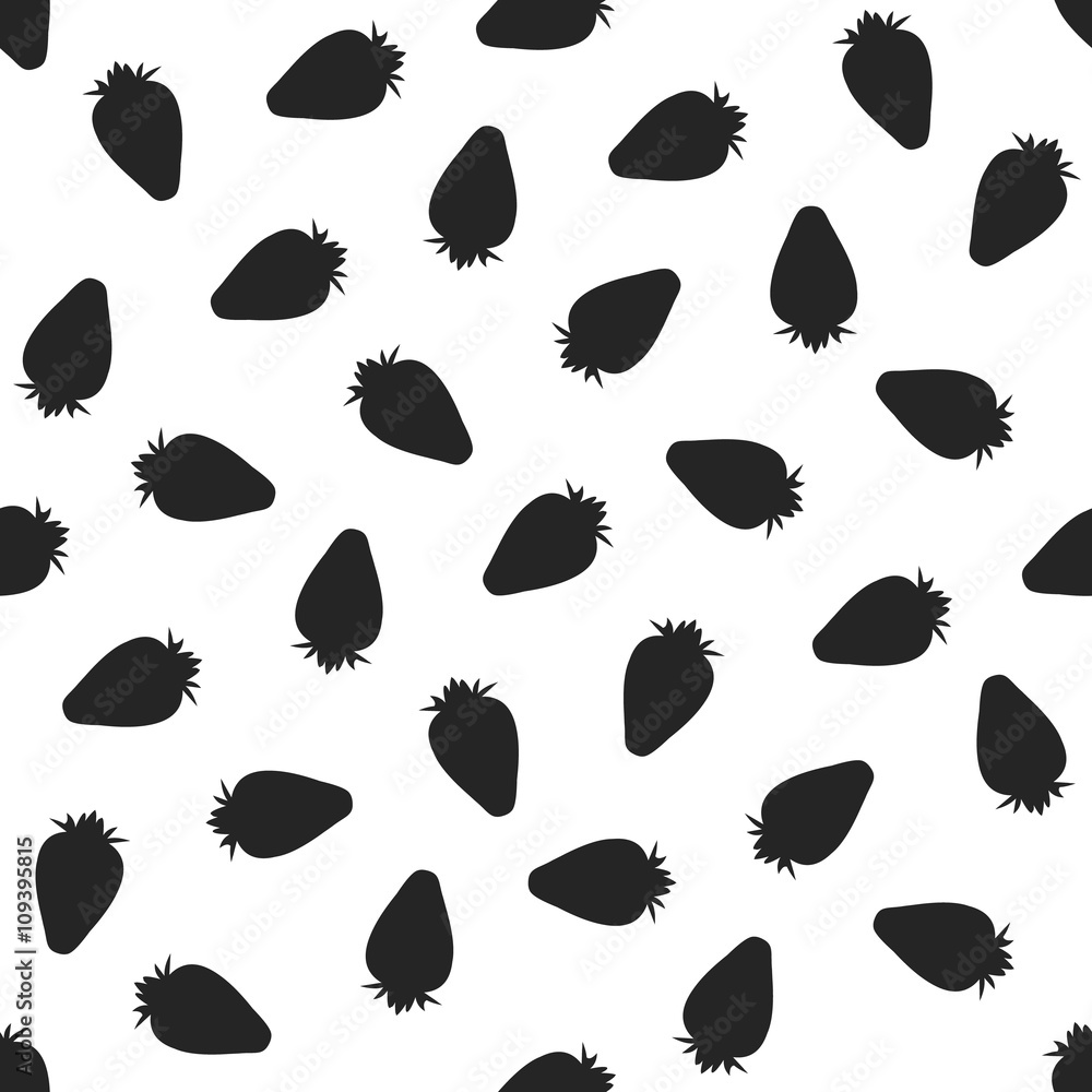 Seamless pattern with strawberries. illustration Seamless pattern with strawberries. illustration