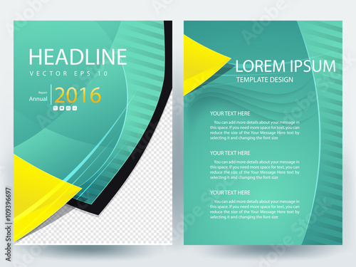 Abstract vector modern flyers brochure / annual report /design templates / stationery with white background in size a4