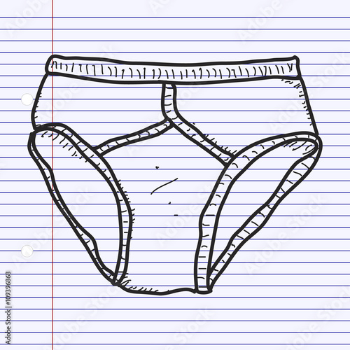 Simple doodle of a pair of pants