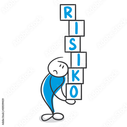 Stick Figure Series Blue / risikohaft