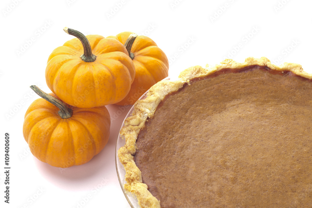 close-up view of pumpkins by pumpkin pie. close-up view of pumpkins by pumpkin pie.