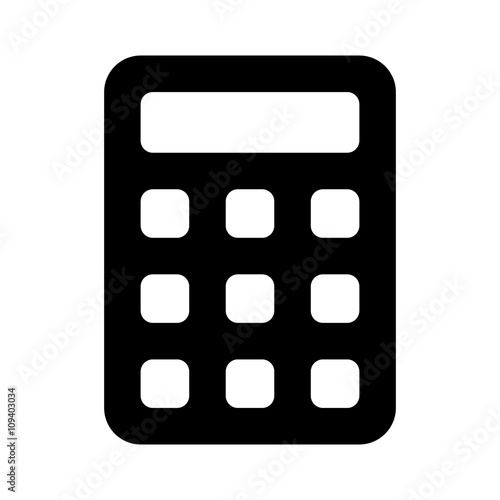 Calculator flat icon for apps and websites