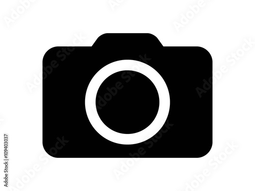 Photography camera flat icon for apps and websites