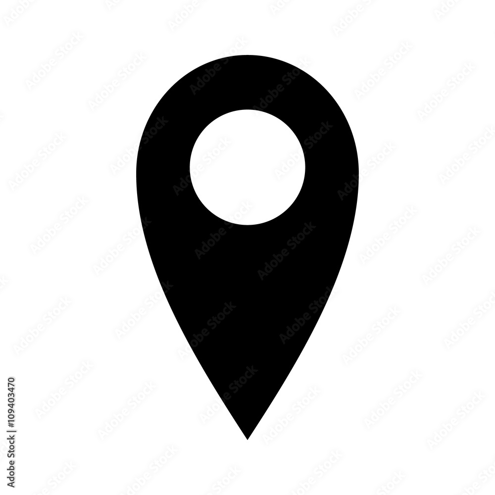 Map marker or location marker flat icon for apps and websites Map marker or location marker flat icon for apps and websites