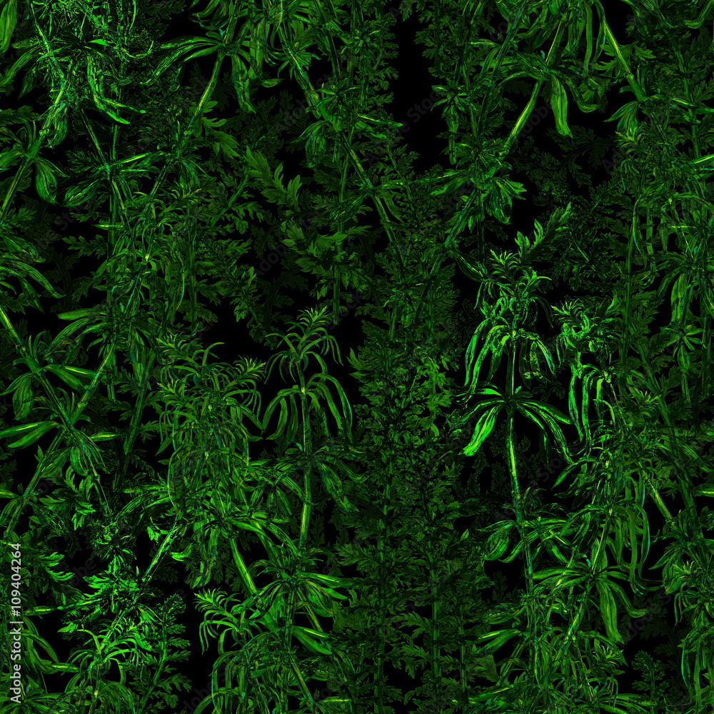 Seamless pattern made from watercolor hand painted grass Seamless pattern made from watercolor hand painted grass