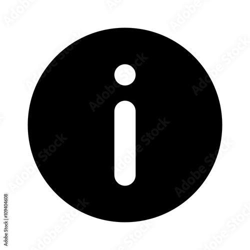Help information or application help flat icon for apps and websites 