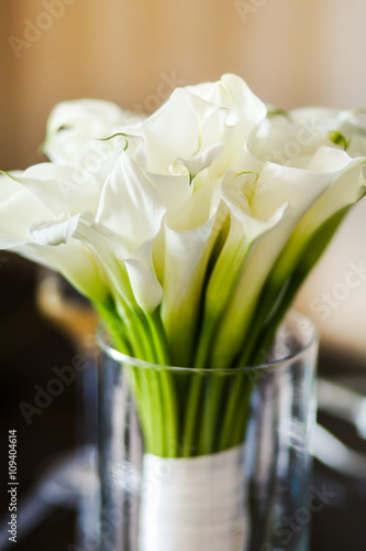 Wedding bouquet in the vase photo