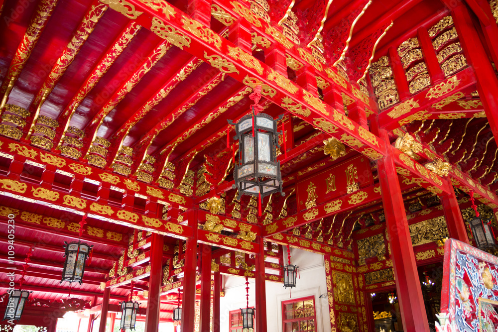 Thailand architecture mixed Chinese at Bang Pa-In palace Thailand architecture mixed Chinese at Bang Pa-In palace
