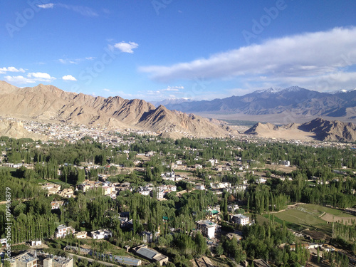 Leh city view from Shanti stupa, Leh-Ladakh, India