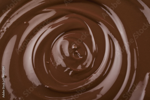 dark melted chocolate