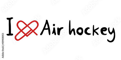 Air hockey love message