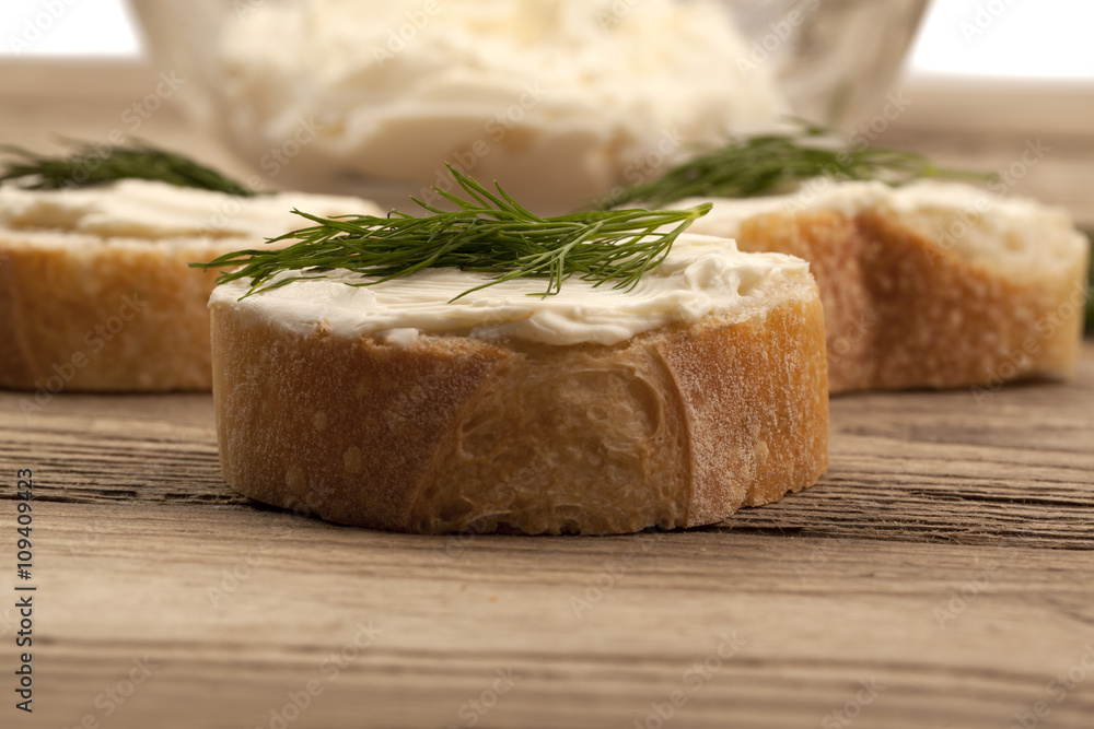 bread with herbs and butter bread with herbs and butter
