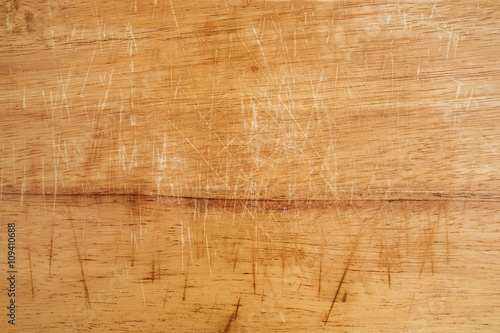 Bild auf Leinwand Old scratched wooden chopping board texture