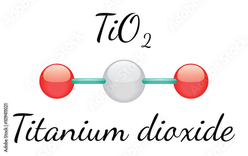 TiO2 titanium dioxide molecule
