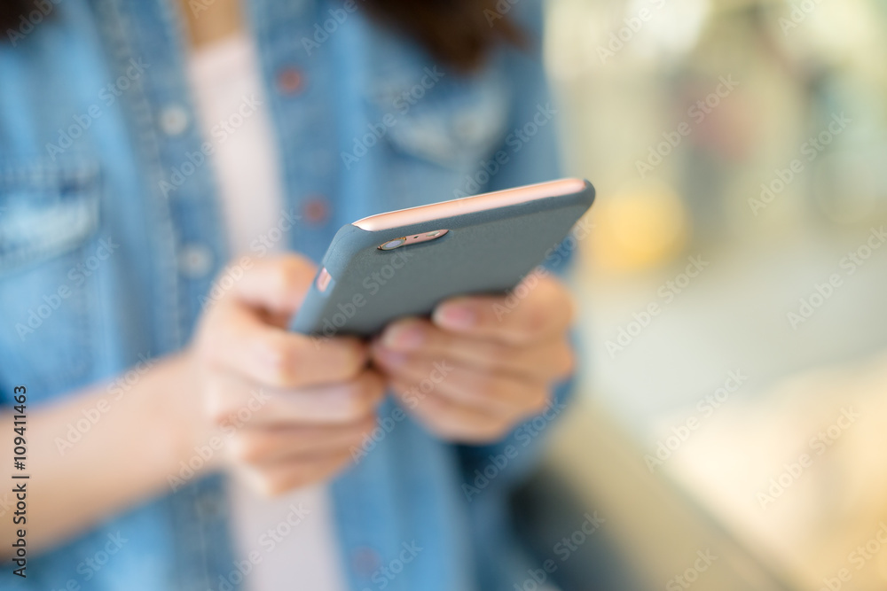 Woman use of smart phone Woman use of smart phone
