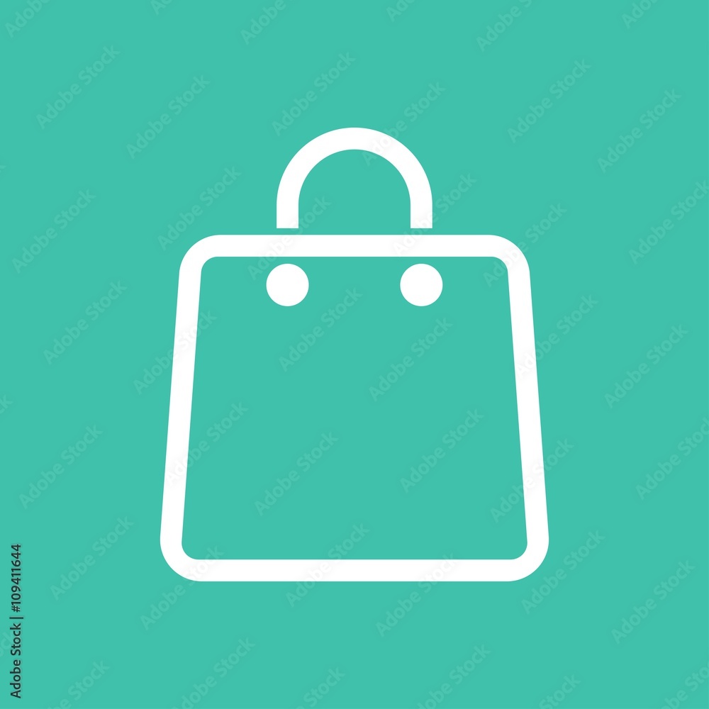 Shopping bag - vector icon. Shopping bag - vector icon.