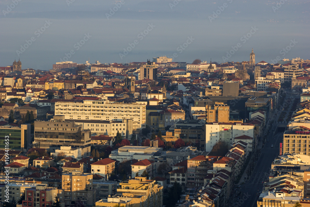 Skyline of Braga in Portugal
