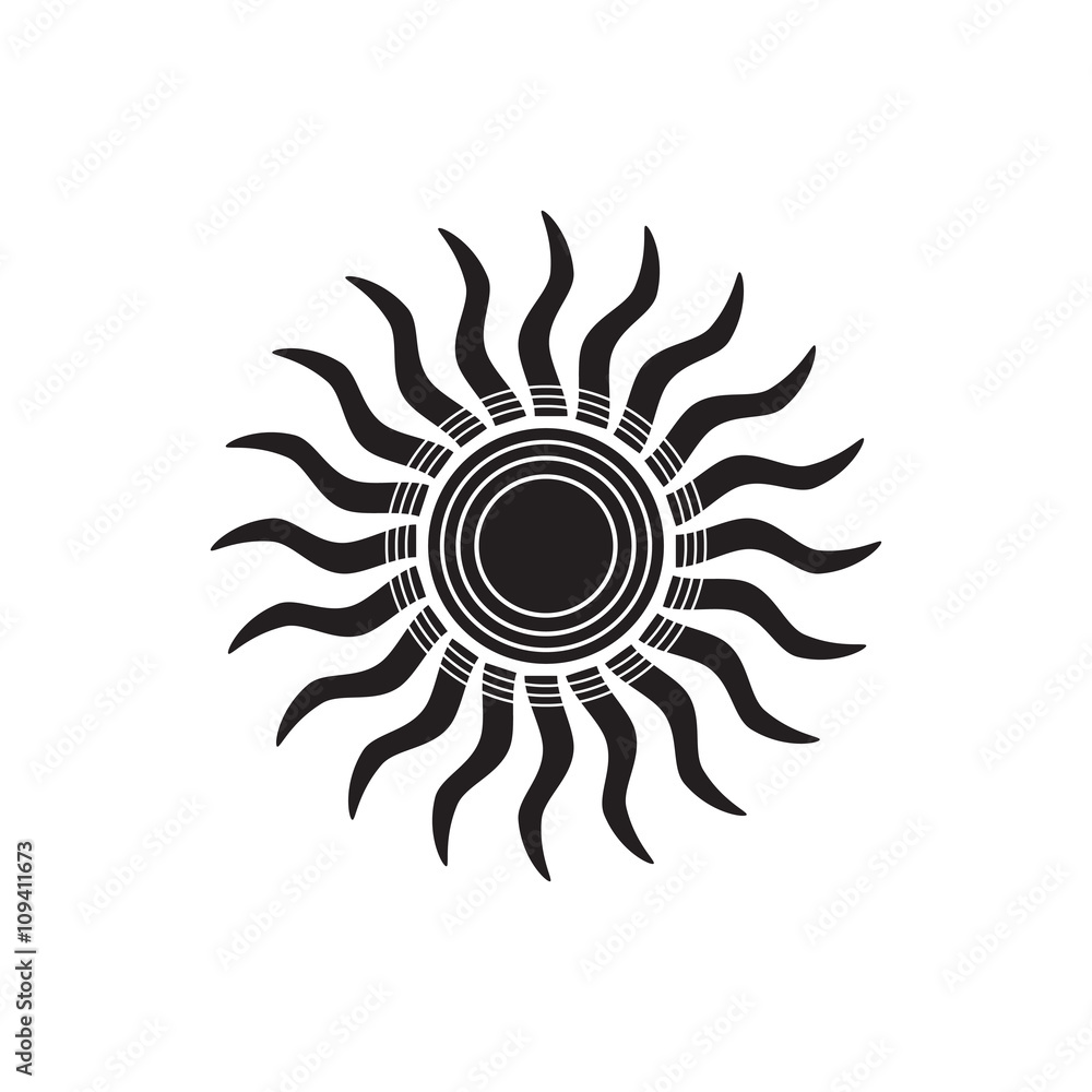 Sun icon - Vector Sun icon - Vector