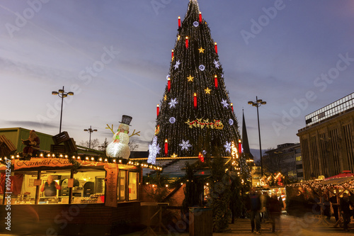 Christmas tree in Dortmund in Germany