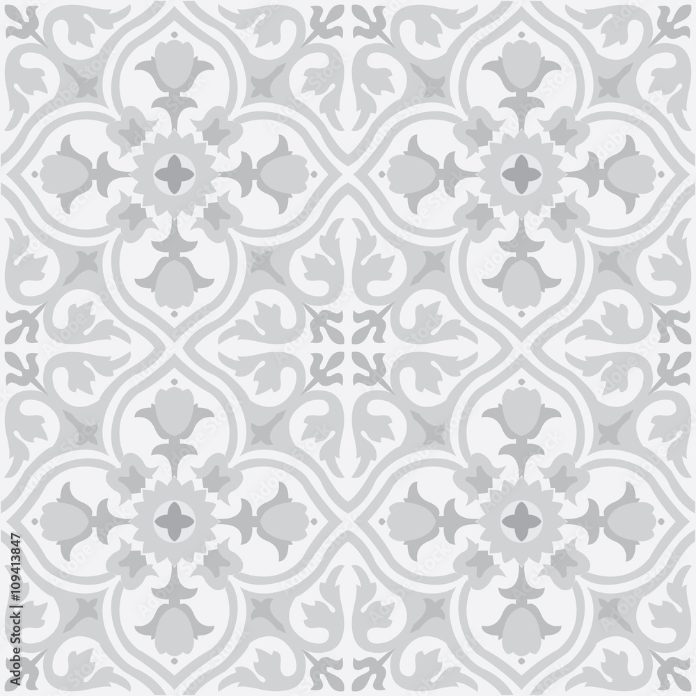 Vector seamless pattern background in grey.