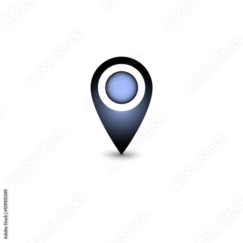Colorful location icon. Vector illustration. Free Download Colorful location icon. Vector illustration. - GFXLoad