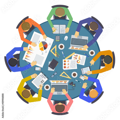 Teamwork people vector illustration.
