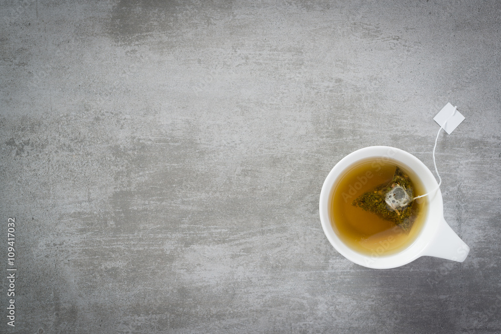 Cup of tea with teabag Cup of tea with teabag