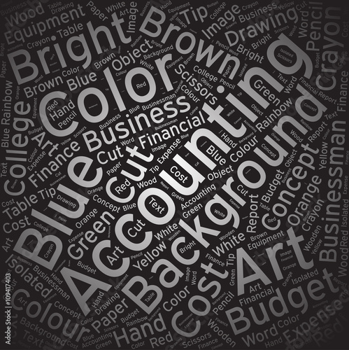 Accounting,Word cloud art background