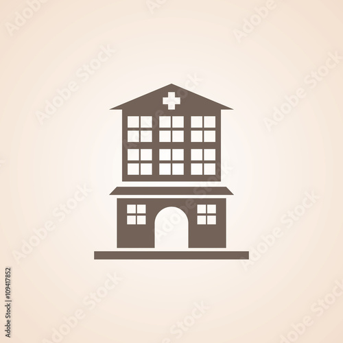 Icon Of Hospital Building.