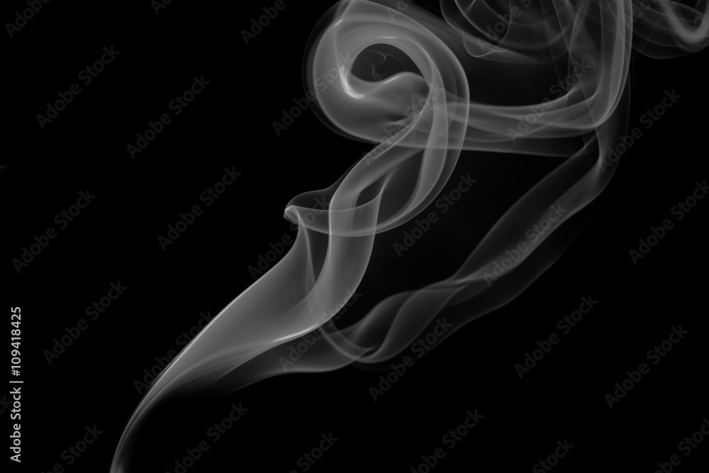 Abstract gray smoke from the incense sticks. Abstract gray smoke from the incense sticks.