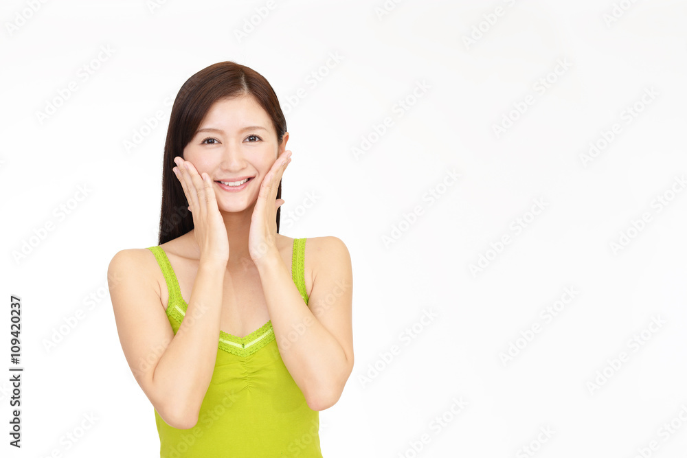 笑顔の女性 笑顔の女性