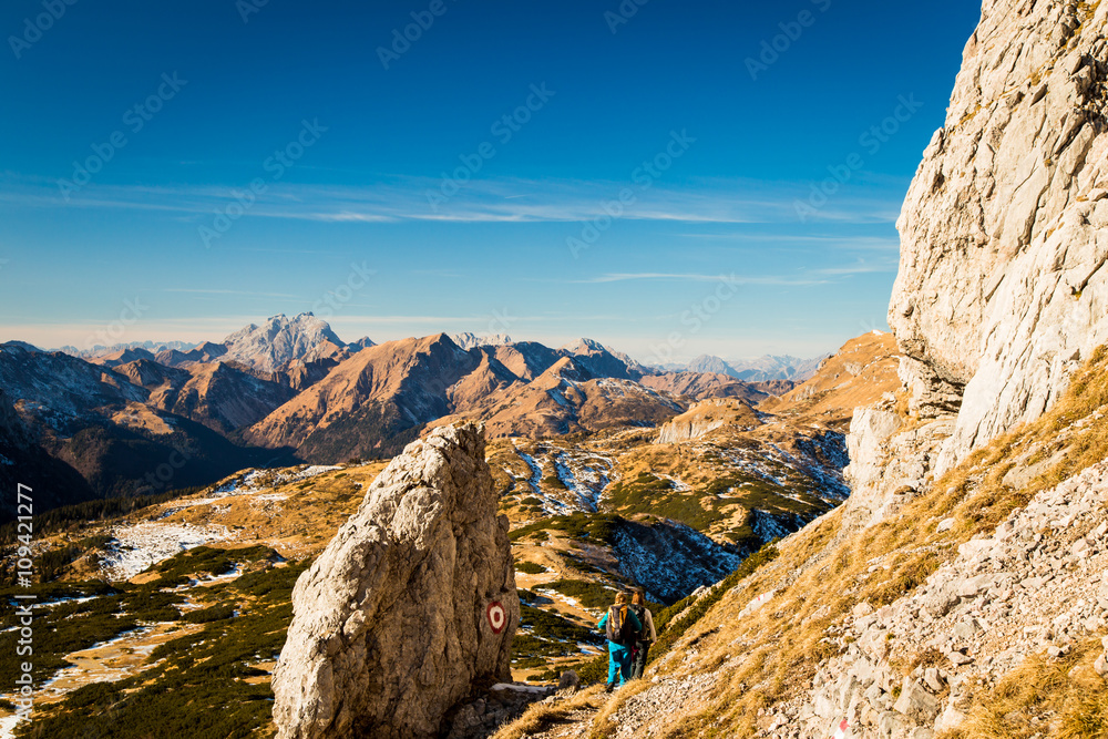 Fototapeta premium winter day in the italian alps