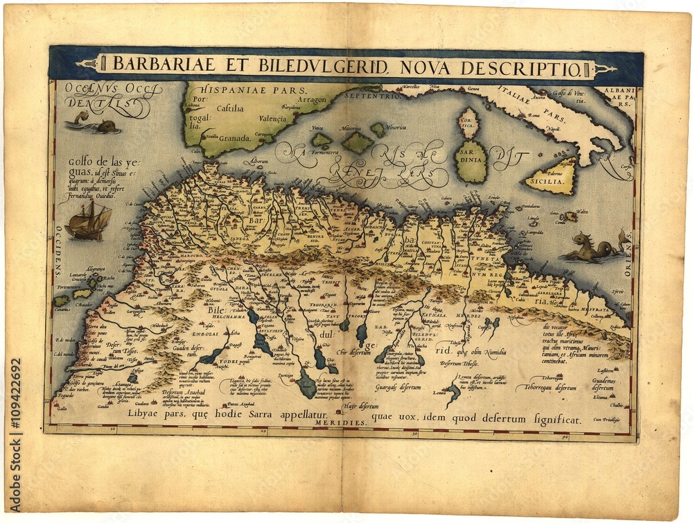 Fototapeta premium Vintage map