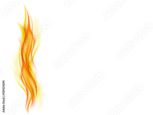 Abstract background with flames in yellow and red tones, vector illustration