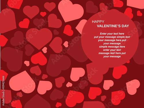 VALENTINE'S  DAY BACKGROUND SIMPLE WITH HEART