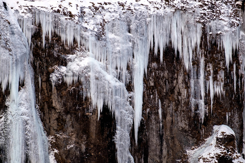 Frozen Waterfall near Vik Iceland