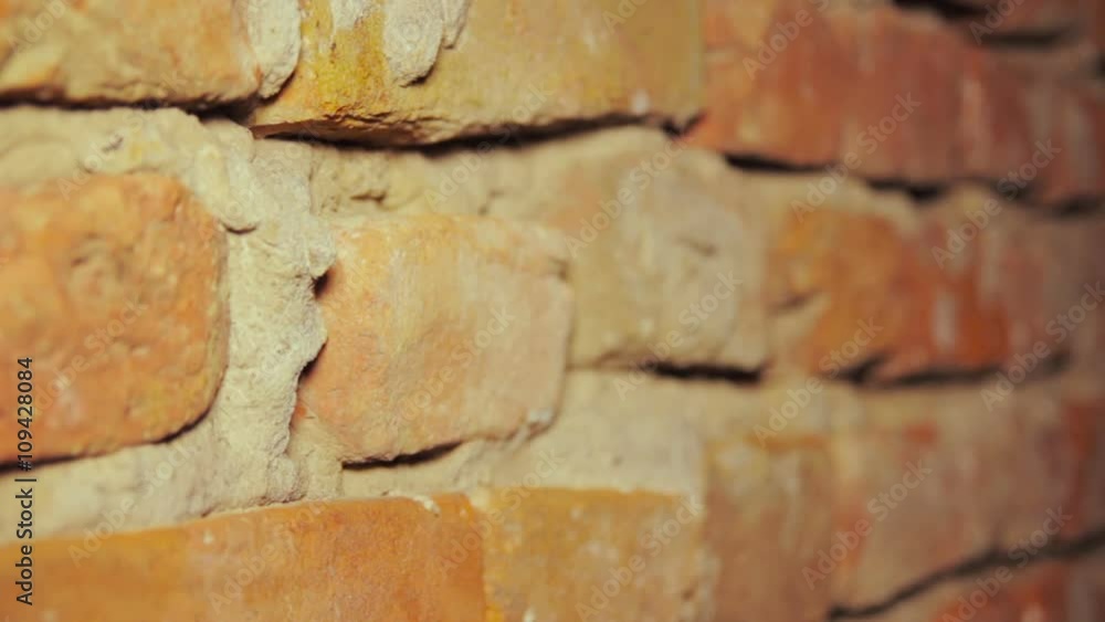 Side Way Image of the Brick Wall Being Shown. Side Way Image of the Brick Wall Being Shown.