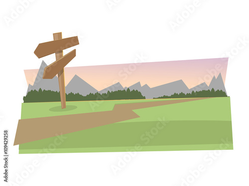 Banner Hiking outdoor nature.