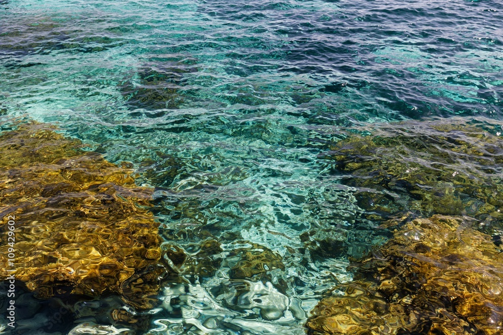 Fototapeta premium Clear waters near island Gozo